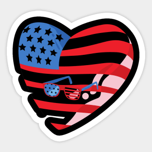 Independence Day USA V Sticker